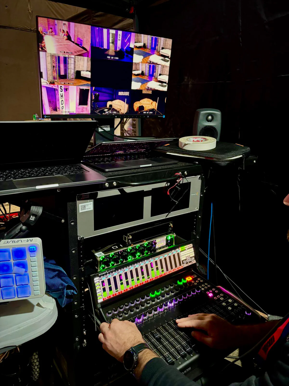 Sound Devices Scorpio and CL16 on Netflix's 'Inside' 