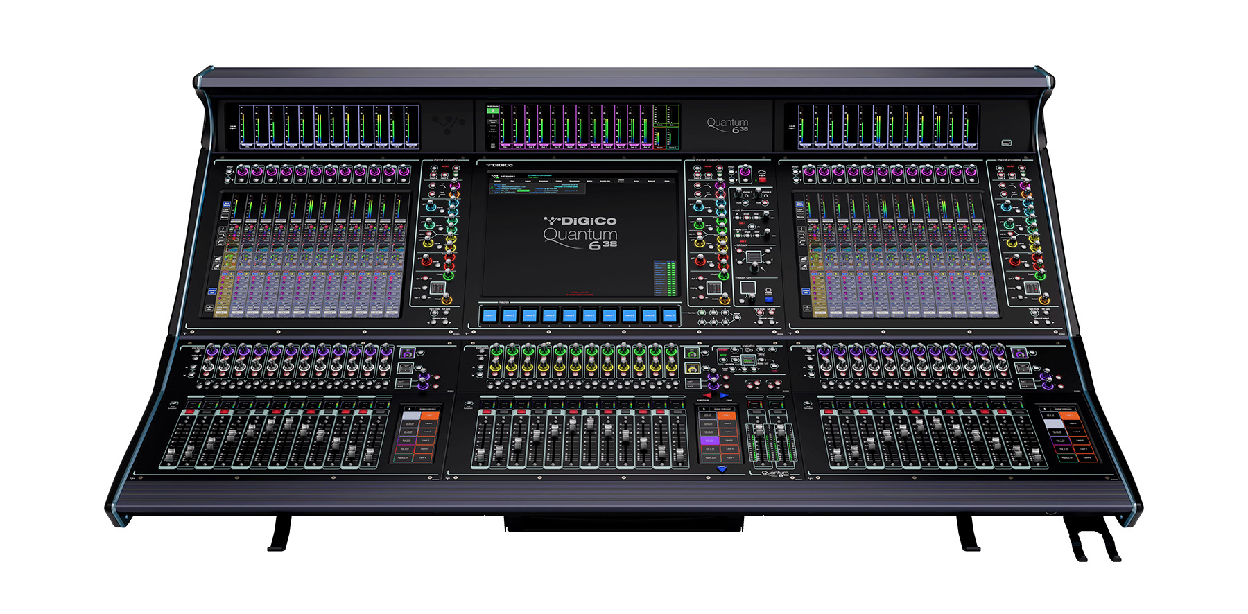 Sound engineer mixing Laufey at a concert on a Quantum 338 console